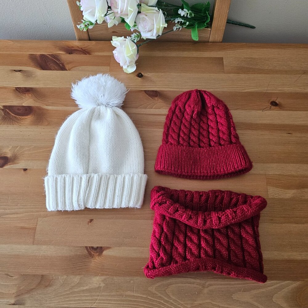 Bundle Baby Hat and mittens- 4pcs - Picture 6 of 8